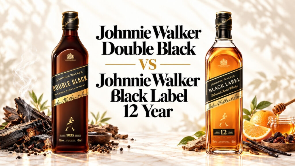 Johnnie Walker Double Black vs Black Label 12