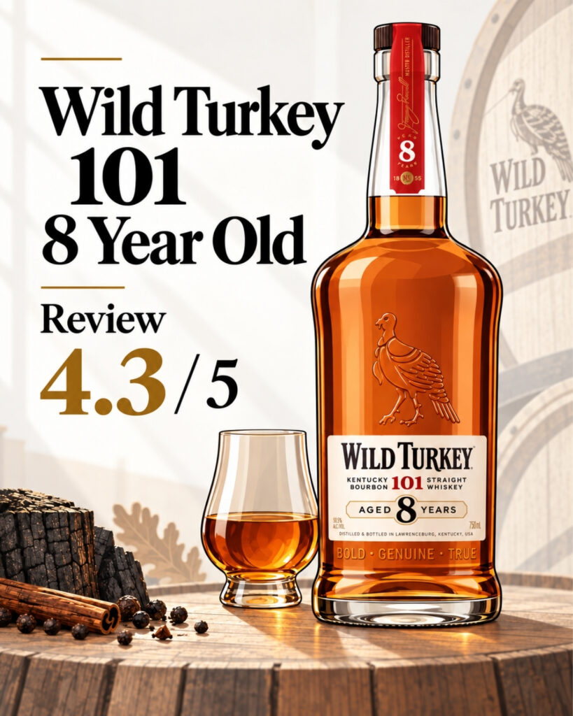 Wild Turkey 101 8 Year Old Bourbon bottle
